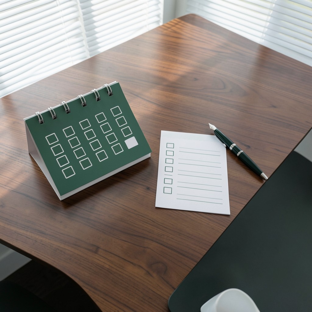 Kalender und Checkliste für redaktionelle Freigaben